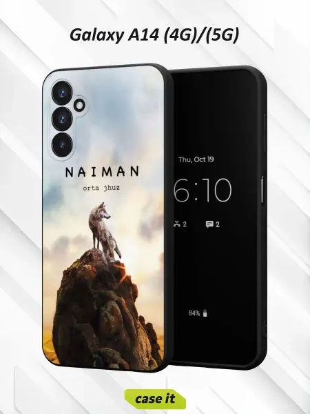 Case it Чехол на Samsung A14 4G 5Gс принтом NAIMAN