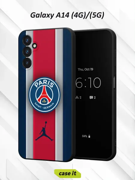 Case it Чехол на Samsung A14 4G 5G с принтом Paris Saint-Germain