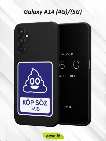 Case it Чехол на Samsung A14 4G 5Gс принтом Qazaq Republic