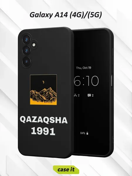 Case it Чехол на Samsung A14 4G 5Gс принтом QAZAQSHA