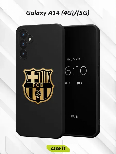 Case it Чехол на Samsung A14 4G 5G Золотой вариант Барселоны