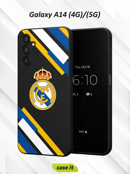 Case it Чехол на Samsung A14 4G 5G с принтом Футбольный клуб Реал