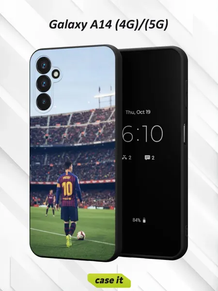 Case it Чехол на Samsung A14 4G 5G с принтом Месси Лео