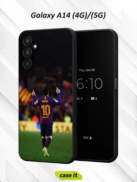 Case it Чехол на Samsung A14 4G 5G принт Лионель Месси со спины