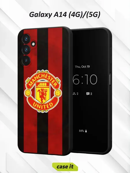 Case it Чехол на Samsung A14 4G 5G с принтом Манчестер Юнайтед