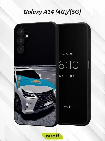 Case it Чехол на Samsung A14 4G 5Gс принтом Автомобиль