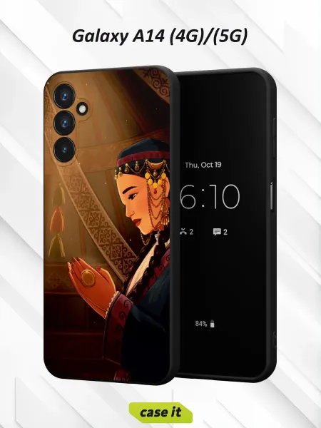 Case it Чехол на Samsung A14 4G 5Gс принтом Девушка