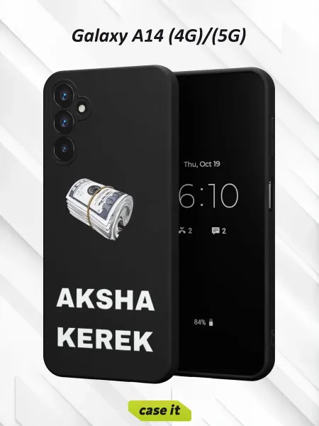 Case it Чехол на Samsung A14 4G 5Gс принтом Нужны деньги