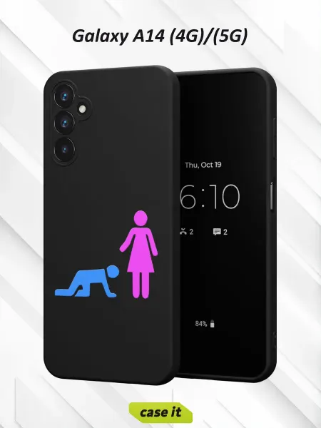 Case it Чехол на Samsung A14 4G 5Gс принтом Мужчина и женщина