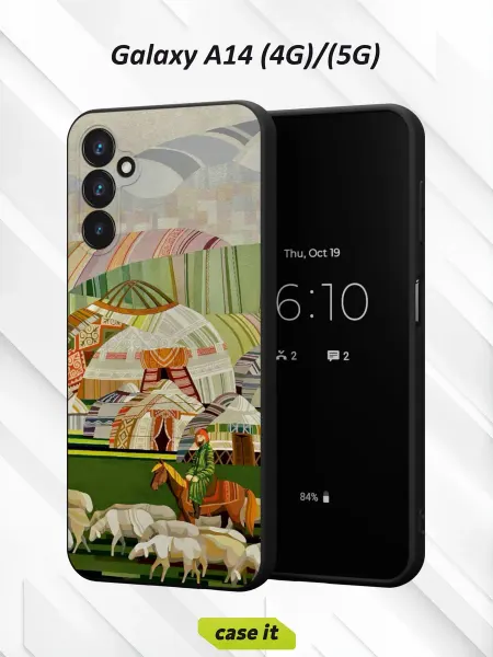 Case it Чехол на Samsung A14 4G 5Gс принтом Степные истории