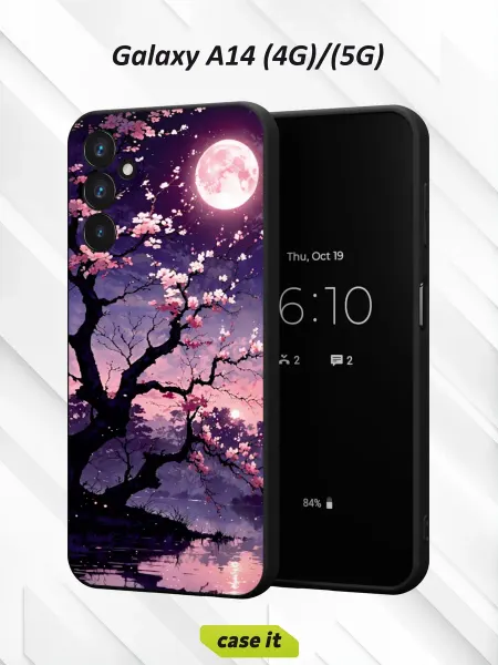 Case it Чехол на Samsung A14 4G 5Gс принтом китайская слива