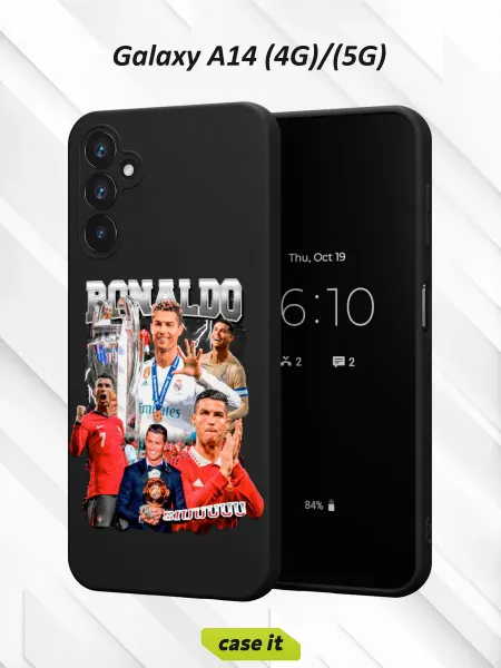 Case it Чехол на Samsung A14 4G 5Gс принтом Криштиану Роналду