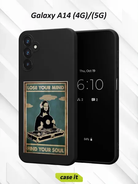 Case it Чехол на Samsung A14 4G 5Gс принтом Мона Лиза