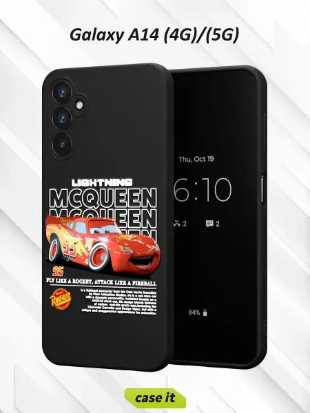Case it Чехол на Samsung A14 4G 5Gс принтом Молния Маккуин
