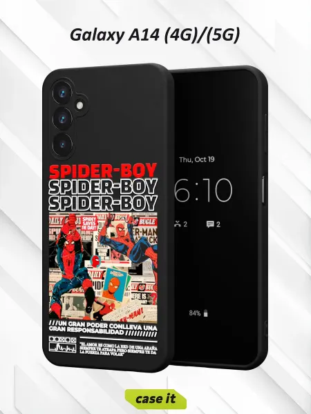 Case it Чехол на Samsung A14 4G 5Gс принтом SPIDER-BOY