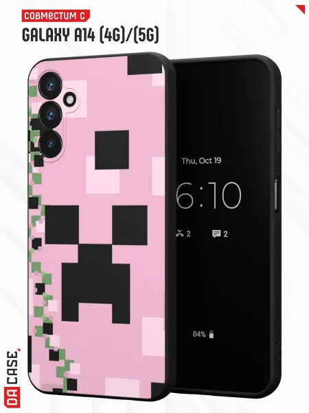 DACase Чехол на Samsung A14 4G 5G с принтом Minecraft