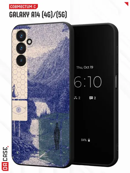 DACase Чехол на Samsung A14 4G 5G с принтом Мистический