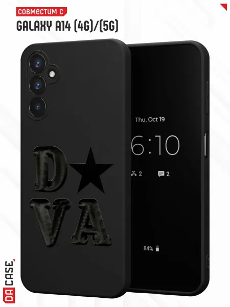 DACase Чехол на Samsung A14 4G 5G с принтом Надпись