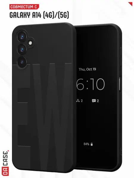 DACase Чехол на Samsung A14 4G 5G с принтом Надписью