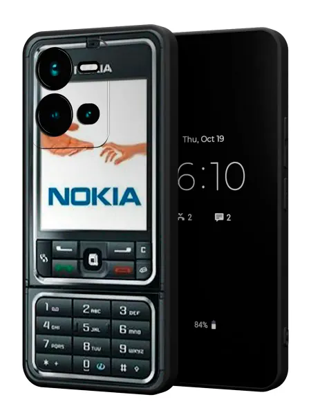 PBl store Чехол на Vivo V25E (4G) V25 (5G) с принтом Nokia