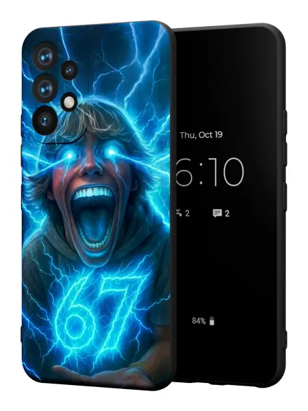 PBl store Чехол на Samsung A52 4G с принтом 67 сикс севен