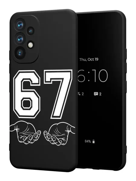 PBl store Чехол на Samsung A52 4G с принтом six seven 67