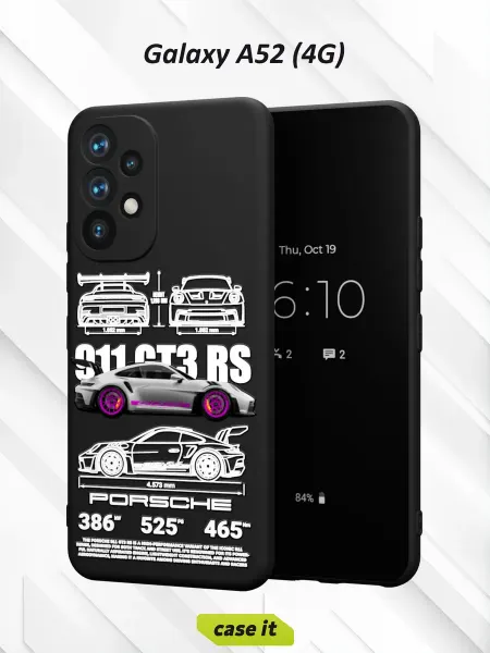 Case it Чехол на Samsung A52 4Gс принтом Porsche 911