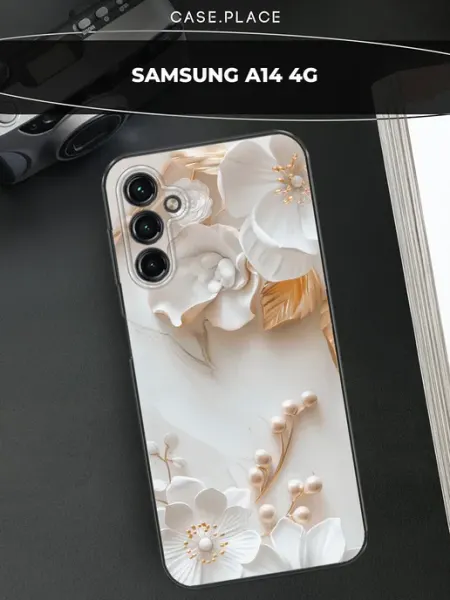 Samsung Чехол на A14 4G с сердечком