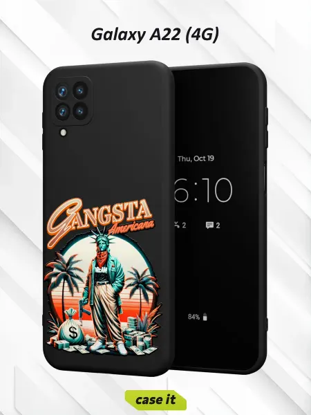 Case it Чехол на Samsung A22 4Gс принтом American gangster