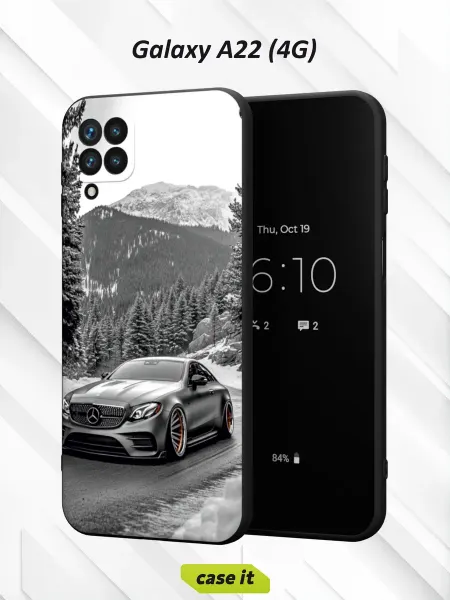 Case it Чехол на Samsung A22 4G с принтом Mercedes E-Class Coupe