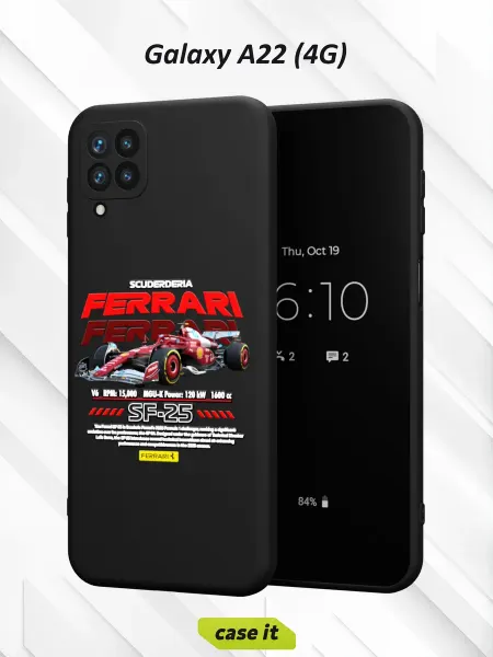 Case it Чехол на Samsung A22 4Gс принтом Ferrari SF-25