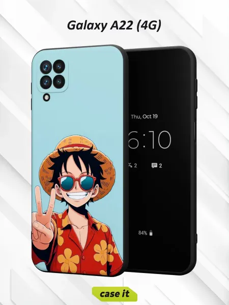 Case it Чехол на Samsung A22 4Gс принтом Монки Д. Луффи