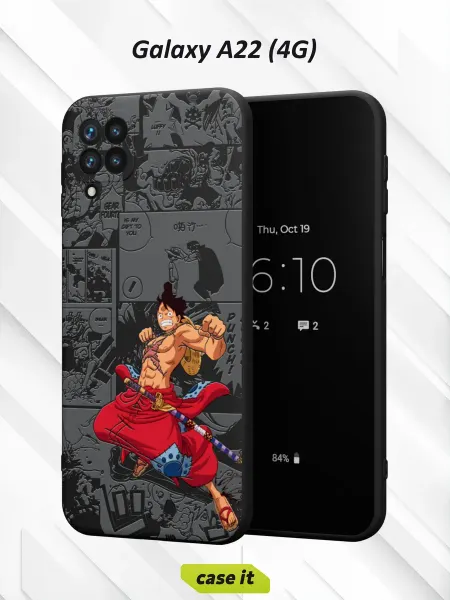 Case it Чехол на Samsung A22 4Gс принтом Луффи