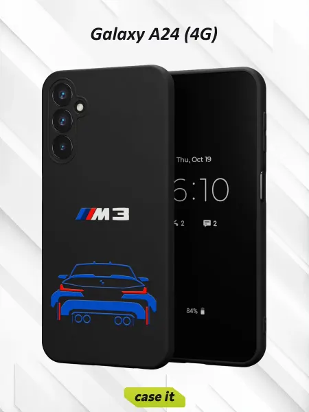 Case it Чехол на Samsung A24 4G с принтом BMW M3 в кузове G80