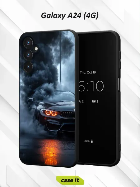 Case it Чехол на Samsung A24 4G с принтом BMW в дыму