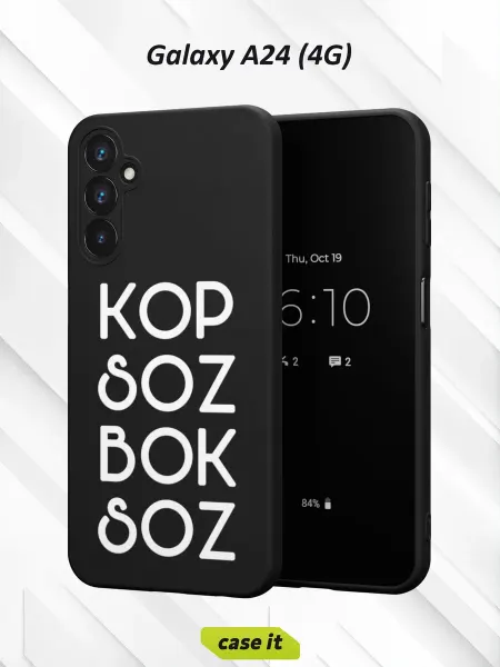 Case it Чехол на Samsung A24 4Gс принтом Kop soz bok soz