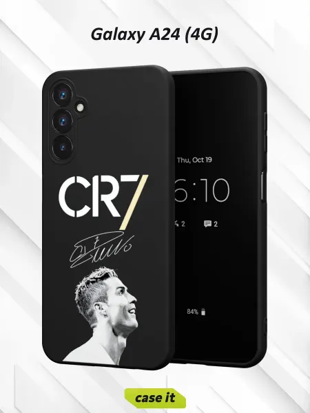 Case it Чехол на Samsung A24 4G с принтом CR7 и Криштиану Роналду