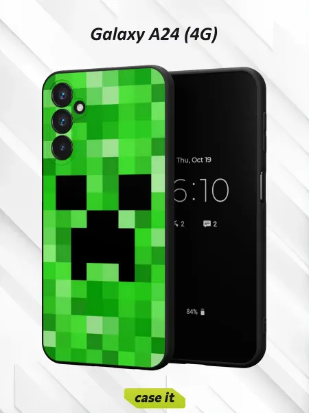 Case it Чехол на Samsung A24 4Gс принтом Creeper
