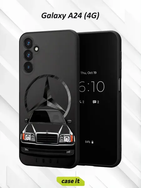 Case it Чехол на Samsung A24 4Gс принтом Mercedes-Benz E-Class W124
