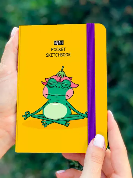 MyArt Скетчбук 48 листов Pocket Лягушка
