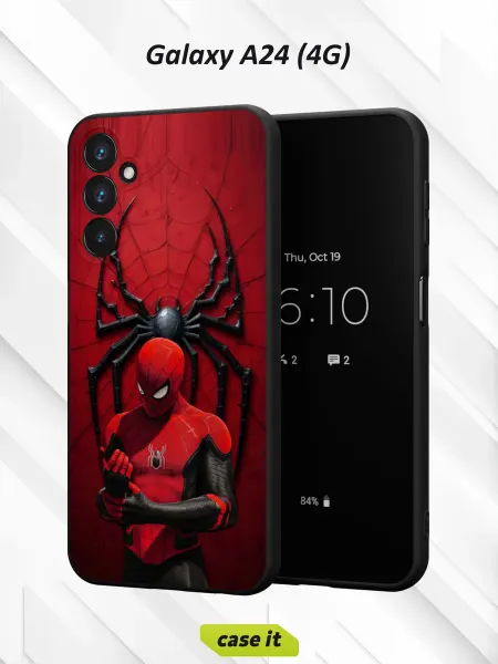 Case it Чехол на Samsung A24 4Gс принтом Питер Паркер Marvel