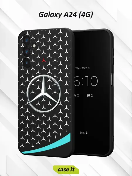 Case it Чехол на Samsung A24 4G принт трехлучевая звезда Mercedes