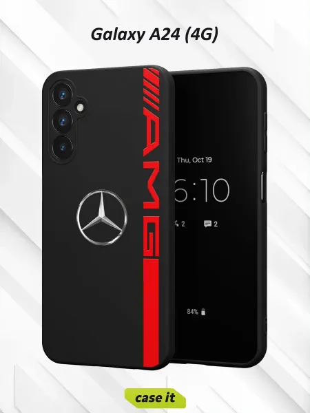 Case it Чехол на Samsung A24 4G принт классическая эмблема Mercedes