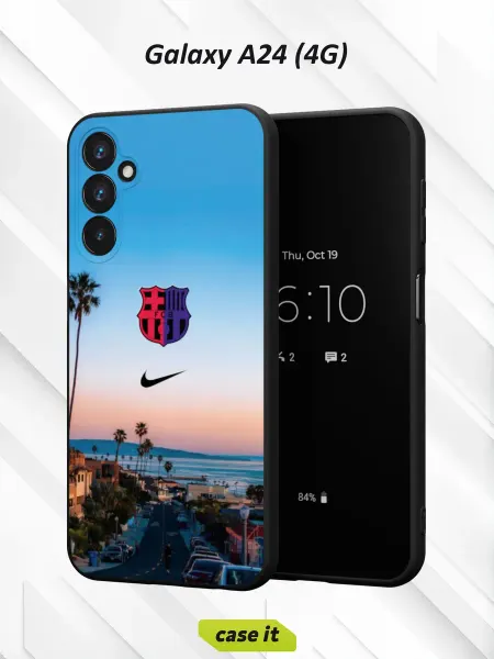 Case it Чехол на Samsung A24 4G с принтом Барселона и логотип Nike