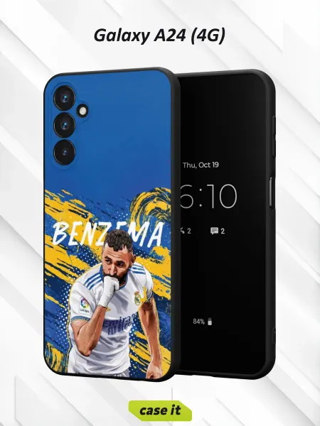 Case it Чехол на Samsung A24 4G с принтом Карим Бензема Реал