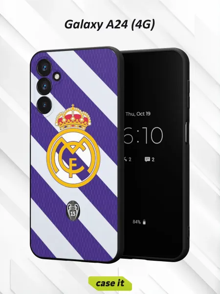 Case it Чехол на Samsung A24 4G с принтом Реал Мадрид УЕФА