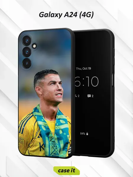 Case it Чехол на Samsung A24 4G с принтом Жёлтая форма Роналду