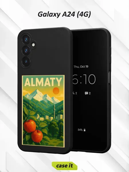 Case it Чехол на Samsung A24 4Gс принтом Алматы постер