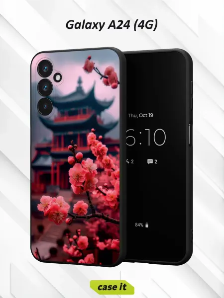 Case it Чехол на Samsung A24 4Gс принтом японская вишня