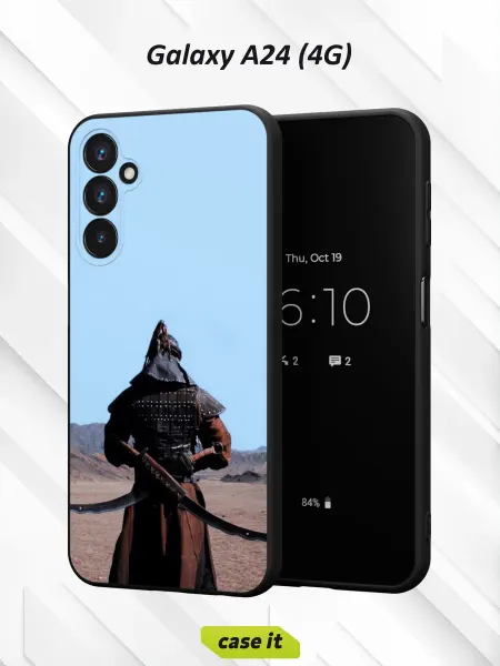 Case it Чехол на Samsung A24 4Gс принтом воин в снаряжении